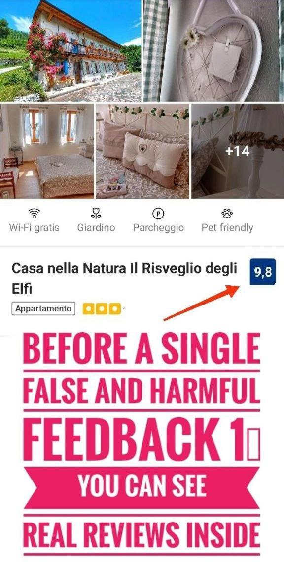 Casa Nella Natura Il Risveglio Degli Elfi Pedavena Exteriör bild